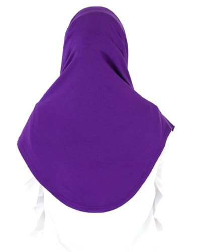 Prien Ready To Wear Hijab For Women, Instant Turban, Soft Muslim Scarf For Prayer, Long Hijabs, Islamic Clothes, Jersey Abaya - color: Purple