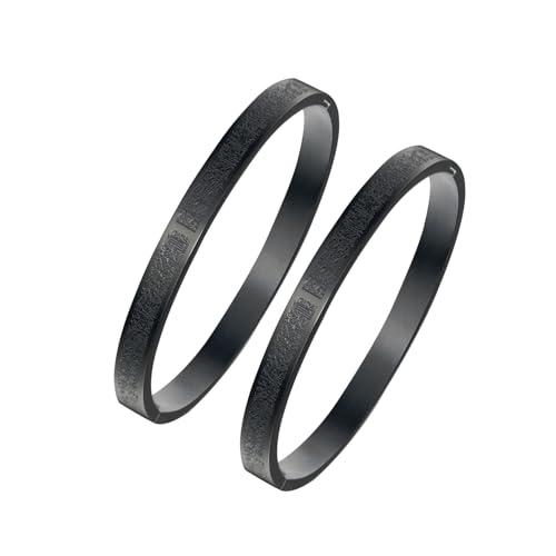 AYATUL KURSI Islamic Jewelry Bracelets Stainless Steel Openable Bangles Arabic Calligraphy Islamic Faith Gifts Messager Islamic Calligraphy Muslim Men Jewelry Bracelets Gift for Women - color: 2-Black