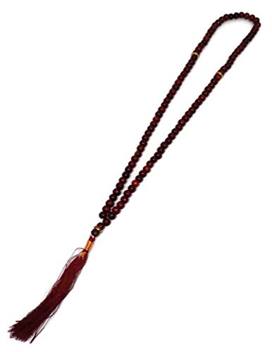 Muslim Tasbih 99 Beads Islam Misbaha AMN-199 Prayer dhikr Rosary with Decorated Tassels Eid Ramadan Religious Gift (Red) - color: Red