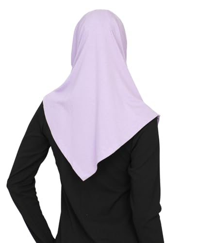 Prien Chic Ready To Wear Hijab For Women, Muslim Long Turban Undercap Set, Instant Scarf, Prayer Clothes For Girls, Abaya - color: Lilac