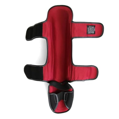 SMAI Thai MMA Kickboxing Guards for Men, Women, Kids with Comfortable, Durable, Impact Resistant, Ankle Support Shin Shields & Foot Protector a Pro-Grade Martial Arts Equipment. - size: Medium