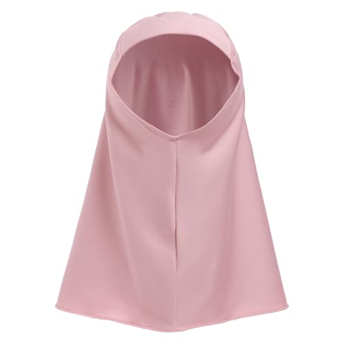 IWEMEK 2PCS Newborn Baby Girls Muslim Abaya Prayer Dress with Hijab Islamic Middle East Arab Dubai Robe Ramadan Eid Clothes - color: Pink, size: 6-12 Months