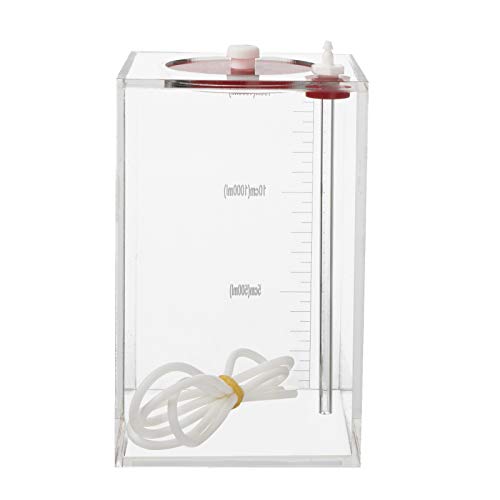 Aquarium Choice Acryli Made Liquid Storage Bucket Dosing Pump Reservoir Container (4.25 * 4.25 * 6.5 Inch;1500ml/1.5L) - size: 4.25*4.25*6.5 Inch;1500ml/1.5L（Red）