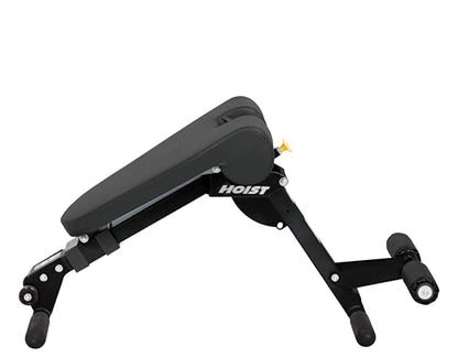 Dual Adjustable Decline Ab & Back Workout Bench w/ 11 Positions and Fast, Space-Saving Folding Design.