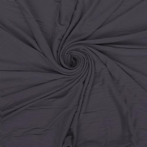 Hijab Scarf for Women Soft Cotton Muslim Jersey Hijab Head Wrap Scarves Fashion Long Scarf Shawls - color: Dark Grey