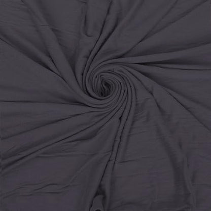 Hijab Scarf for Women Soft Cotton Muslim Jersey Hijab Head Wrap Scarves Fashion Long Scarf Shawls - color: Dark Grey