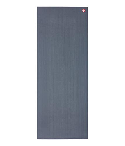 Manduka PRO Yoga Mat - 6mm | Lifetime Durability | Hygienic Construction | Premium Studio Quality | Teacher Approved - color: Thunder, size: 71" x 26"