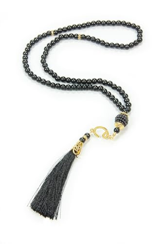 ihvan online, Tasbih Prayer Beads 99, Pack of 10, Muslim Prayer Bead, Islamic Rosary Bead, Dhikr, Tasbeeh Bulk, Misbaha, Masbaha, Tespih, Islamic Gift for Ramadan & Mawlid & Hajj Umrah - color: Black-Model 2