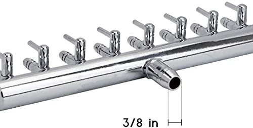 Aquarium Air Valve 12 Way Inline Manifold Air Flow Pump Tubing Splitter Lever Control Valve