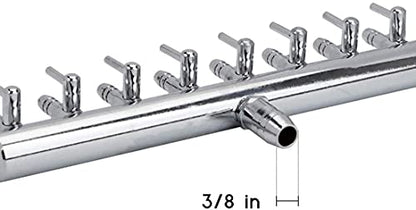 Aquarium Air Valve 12 Way Inline Manifold Air Flow Pump Tubing Splitter Lever Control Valve