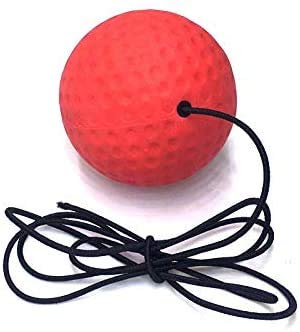 Boxing Reflex Ball Headband Punch Ball | 4 Difficulty Level Speed React Ball, Adjustable Headband and Hand Wraps, Perfect for Punching Speed, Accuracy, Focus, Fight Skills and Hand-Eye Coordination