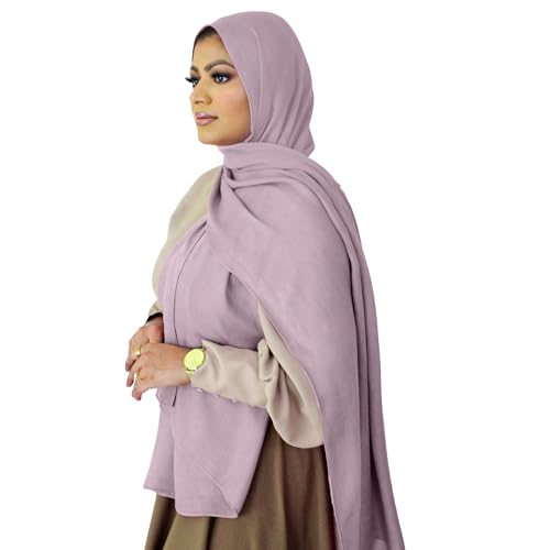 Modal Hijab for Women | Headscarf - color: Dusty Lilac - Plain Hijab
