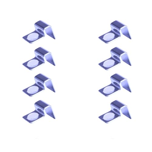 Peiiwdc 8pcs Stainless Steel Aquarium Cover Clip Optional Thickness Lid Clamps Brackets for Fishtanks Aquarium Lid Clamps - size: 6mm