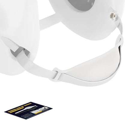 Trymaker Wrestling Headgear Chin Cup Strap Universal, Soft Secure Fit Wrestling Chin Strap for Adults Youth, Non-Slip - color: White