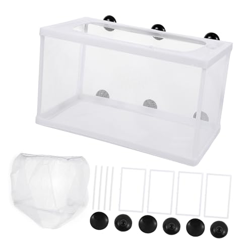 2pcs Fish Hatchery Box Aquarium Separation Net Nylon Incubator Mesh - Large Size