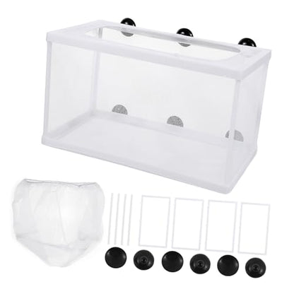 2pcs Fish Hatchery Box Aquarium Separation Net Nylon Incubator Mesh - Large Size