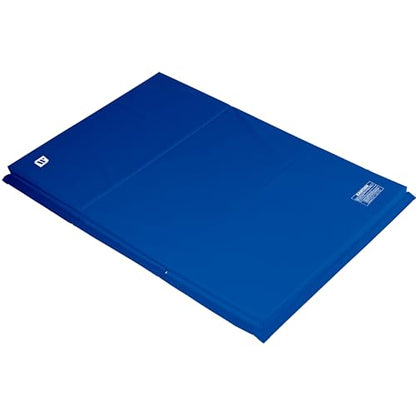 We Sell Mats Gymnastics Mat, Folding Tumbling Mat, Portable with Hook & Loop Fasteners - color: Blue, size: 4 ft x 6 ft x 2 in