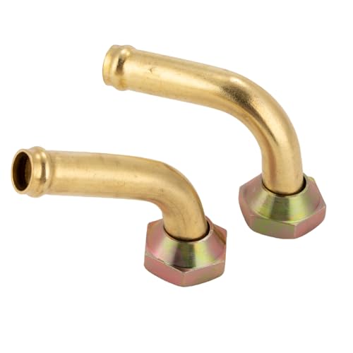 2pcs Transmission Line Fitting Brass 3/8in Tube for Accord 2.2L 1995-1997 | for Accord 1994, Prelude 1997-2001, CL 2.3L 1998-1999, CL 2.2L 1997, Radiator Transmission Line Fittings (M14x1.5 Thread)