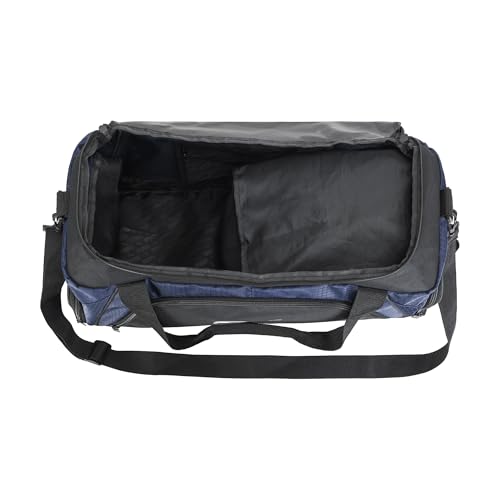 PUMA unisex-adult Accelerator Duffel Bag with Removable Strap & Shoe Pocket - color: New Navy/Black