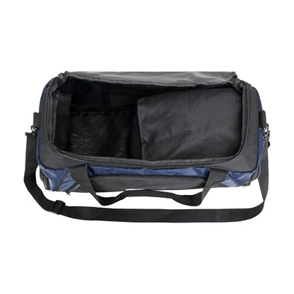 PUMA unisex-adult Accelerator Duffel Bag with Removable Strap & Shoe Pocket - color: New Navy/Black