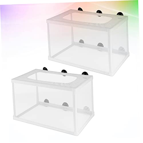 GALPADA 2pcs Large Fish Breeder Box Net Net Fish for Hatchery Aquarium Breeder Boxes
