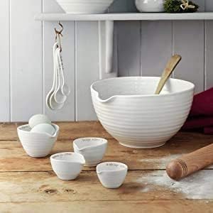 Portmeirion Sophie Conran White Measuring Cups,Set of 4 - color: White