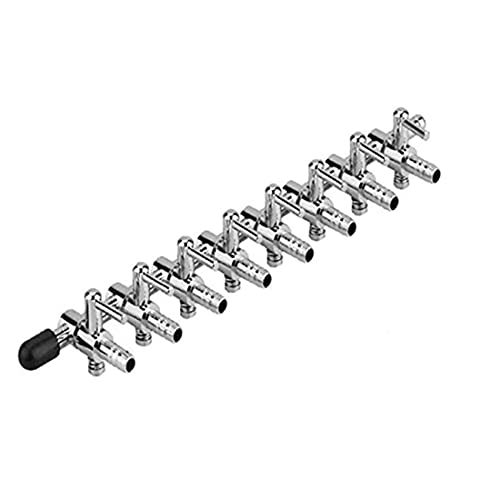 Aquarium Air Valve 8 Way Inline Manifold Air Flow Pump Tubing Splitter Lever Control Valve