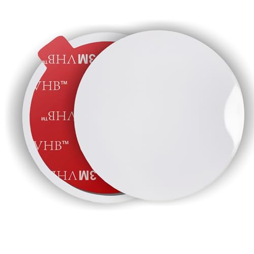 80mm Adhesive disc for Suction Cups with adhesive - for Suction Shower Holder, Suction Mirror, Suction Hook, Car Dashboard, Bathroom & Kitchen, 3.15" Wide Diameter 2 Pcs (White)