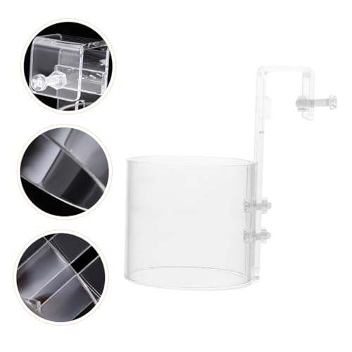 HEMOTON Fish Food Feeder Acrylic Feeding Ring Floating Tray for Aquarium Betta Fish Tank Shrimp Turtle Feeder Suitable for Beginner