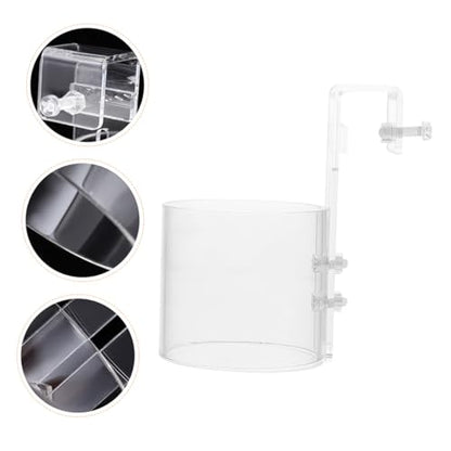 HEMOTON Fish Food Feeder Acrylic Feeding Ring Floating Tray for Aquarium Betta Fish Tank Shrimp Turtle Feeder Suitable for Beginner