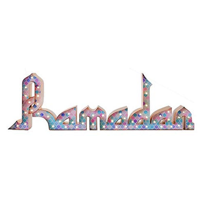Marquee Signs Package – Eid Mubarak, Ramadan, and Mubarak Designs | Battery & USB Operated with Timer | Ramadan Eid Decorations for Home | Ramadan Mubarak Decor