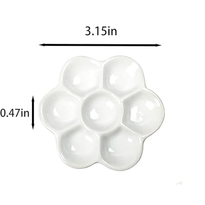2 Pack Terrarium Bowls, Hermit Crab Water Dishes & Water Bowl Ceramic Hermit Crab Accessories, Anti-Turning Bowl for Feeding & Hydration, Terrarium Pet Supplies