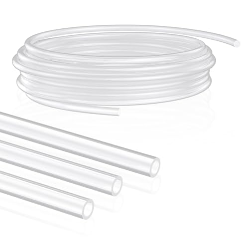 Pawfly 3 ft Food Grade Silicone Tubing, 3/16" ID x 5/16" OD, High Temp Pure Silicone Hose for Home Brewing Winemaking, Flexible Transparent Plastic Tubing, Silicone Pipe, Air Hose, Aquarium Tubing - size: 3 FT, style: 3/16" ID x 5/16" OD