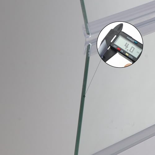 2PCS Set 22.08x16.57x0.16in（Each Piece） Clear Tempered Glass Canopy,75/90/110 Gallon Aquarium Fish Tank Hoods for Aqueon - size: 2PCS-22.08x16.57in