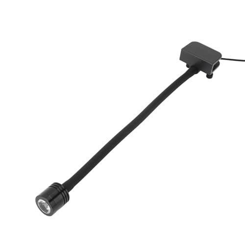 FTVOGUE Aquarium Clamp/Holder On Light, Aluminum Alloy with RGB LED and USB Power Supply, Adjustable Brightness for 3-6 Gallon Fish Tanks (White Light) - size: White Light