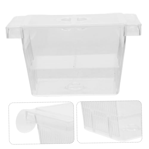 Beaupretty 4pcs Self-Floating Fish Fry Breeding Box Aquarium Nursery Incubator with Dual-Layer Separation for Betta Fish Tank Protection and Observation