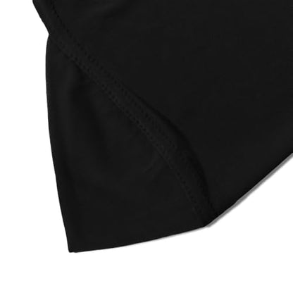 Instant Hijab Ready To Wear Hijab Scarf for Women Soft Long Muslim Jersey Hijabs Head Scarf for Prayer Abaya - color: Black