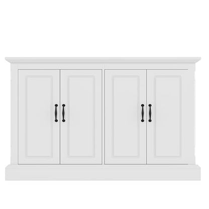 55-75 Gallon Fish Tank Stand with Power Outlet, Aquarium Stand with 4 Cabinets, Heavy Duty Reptile Tank Stand, Turtle Tank, Reptile Terrarium, White - color: White, size: 50x20x36.2 Inch