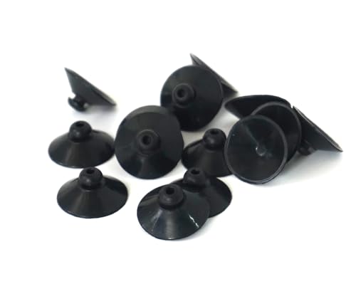 16Pcs Black Rubber Aquarium Suction Cups, Fish Tank Accessories for Pump, Line, Aeration Setup
