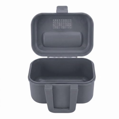 Fishing Bait Boxes - Water Proof Live Bait Container for Shrimp, Portable Bait Holder for Freshwater & Saltwater Fishing (Grey, 3.54x2.36x2.17in)‌