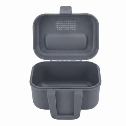 Fishing Bait Boxes - Water Proof Live Bait Container for Shrimp, Portable Bait Holder for Freshwater & Saltwater Fishing (Grey, 3.54x2.36x2.17in)‌