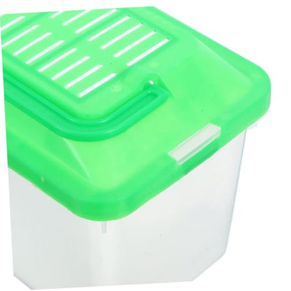YARNOW 2pcs Portable Handheld Fish Tank Carrier Transparent Breeding Container for Fish Turtles and Small Pets Compact Habitat for and Maintenance