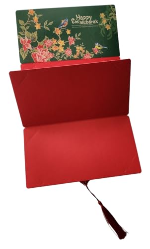 Eid Mubarak Money Envelope for Cash AMN-457 Gift Surprise Cash Holder for Muslim Eidil Fitri Ramadan Gift Card for Girl Boy Children (Green_02) - color: Green_02