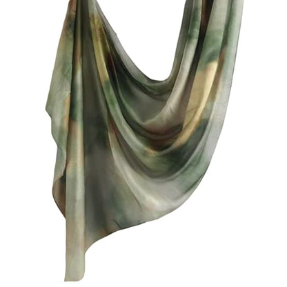 ZGMYC Watercolour Floral Printed Hijab Scarf for Women Soft Modal Cotton Instant Hijab Head Wraps Shawls Long Scarves - color: Color 9