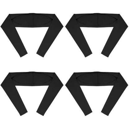 Yookat 4 Pieces Cooling Shawl Golf Cooling Shawl Arm Sleeve Sun Protection Golf Shrug for Women Men Outdoor Sports - color: Black