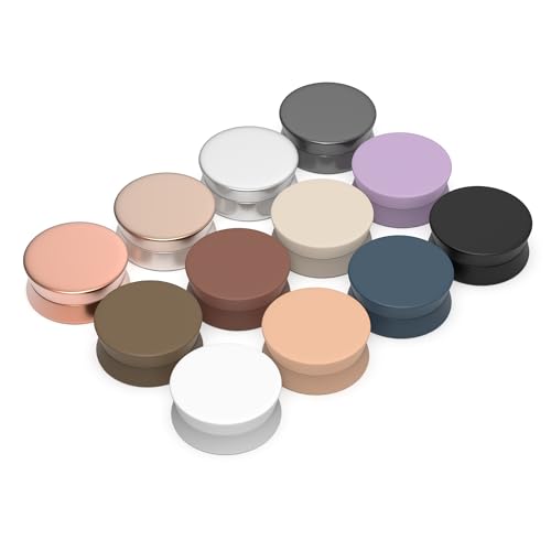 Evnlo 12 Pairs Strong Hijab Magnets, Thin Pinless Magnetic Hijab Pins for Scarf, Shirt, Veil, Dress– No-Snag Matte, Multi-Use for Women - color: 12 Pairs Color
