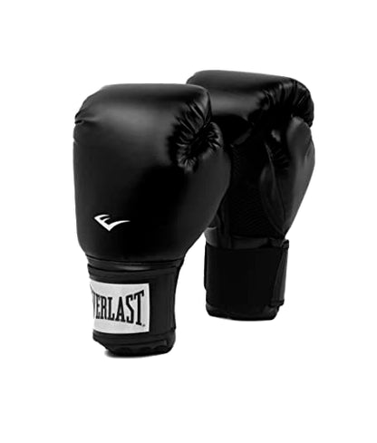 Everlast Prostyle 2 Boxing Gloves, Entry Level Training Gloves for Men and Women, Secure Fit Hook and Loop Closure & Ventilation, Heavy Bag & Speedbag Training - color: Black, size: 14 oz