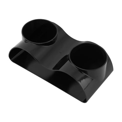 Aquarium Cave Hideout Tunnel, 2-Hole Under Gravel Fish Tank Hide, Black Plastic, 7 x 3.5 x 2.25 in, 2.25 in Openings, Fish and Shrimp Cave Decor