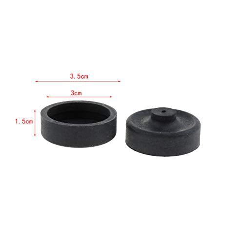 homozy 10pcs Rubber Cup Parts Diaphragm Air Pump for Aquarium Fishing Pump Replace, Black, 2