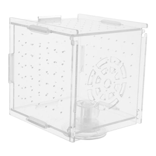 VICASKY Acrylic Fish Breeding Box Isolation Tank for Small Fish and Shrimp Aquarium Hatchery Incubator Cups Compact and Versatile Divider for Optimal Breeding Environment